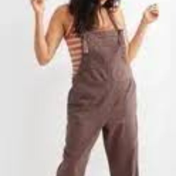 Jordache Peachy Pink Tie Front Overalls Casual Colourful Denim Women’s Small - Picture 1 of 11